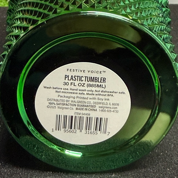 Green Diamond shimmering Tumbler 30 fl oz -NEW - Picture 3 of 3